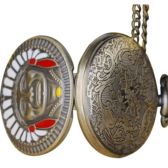 New Native American Indian Chief pocket watch - Picture 3 of 6